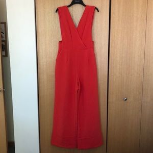 ASOS Red Wide Leg Jumpsuit NWT